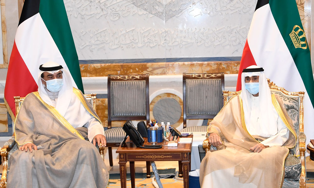 سمو أمير البلاد يستقبل سمو ولي العهد ورئيس مجلس الأمة وسمو رئيس مجلس الوزراء كويت نيوز